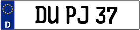 Trailer License Plate